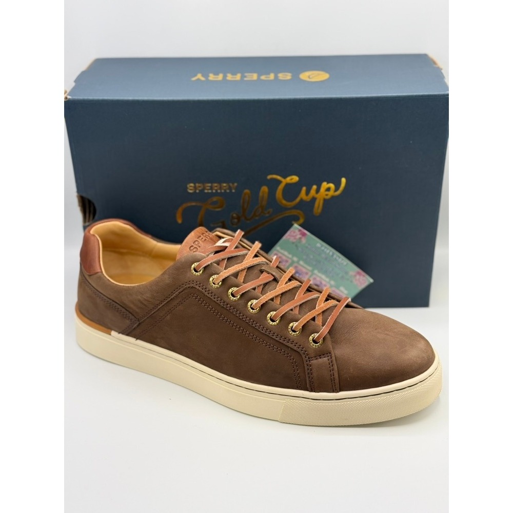 Sperry‎ Gold Cup Richfield LTT Brown Nubuck Leather Sneakers Mens Size 10.5